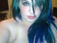 Chubby amateur gf showing her tits