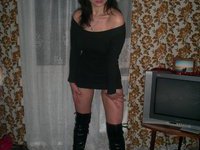 Russian amateur girl posing at home