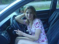 My GF nude at home and in my car