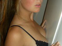 Busty amateur blonde looks very hot