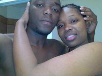 Real ebony amateur couple