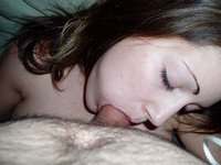 Amateur wife gives blowjob