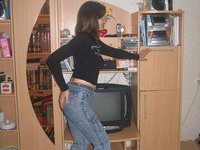 Russian wife nude at home