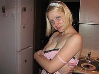Cute amateur girl at home