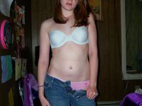 Amateur teen nude in her room