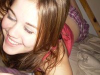 WOW! Very cute amateur teen posing and sucking dick
