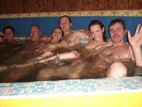 Russian swingers at sauna