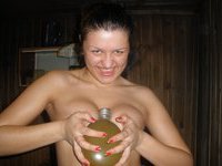 Two russian sluts at sauna
