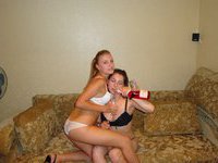Two sexy amateur GFs