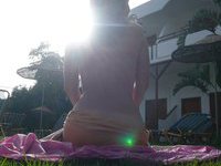 Amateur GF naked outdoors