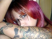 Tattooed asian girl