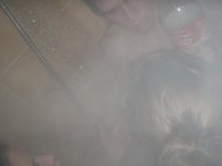 Amateur threesome at shower
