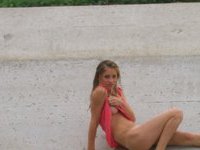 Cute amateur babe nude at beach