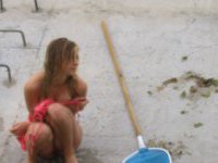 Cute amateur babe nude at beach