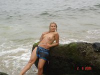 FOUR hot nude babes at beach!