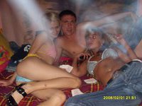 Two couples getting together for friendly sex