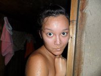 Nude girls at sauna
