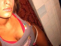 Cute teen GF making self pics