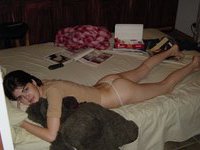 Teen GF nude in her room