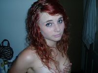 Young redhead amateur GF