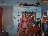 Hot amateur teen in her room