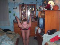 Hot amateur teen in her room