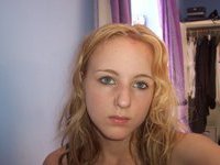 Young amateur blonde girl