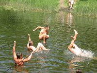 Many nude pics from hippie festival in Russia