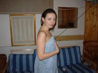 russian amateur girl smoking nude