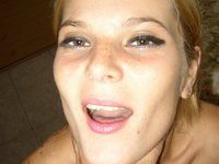 Amateur housewife sucking dick