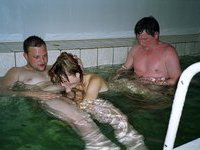 Young russian slut in sauna