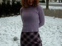 Curly amateur wife