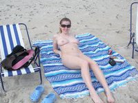 My GF sunbathing naked