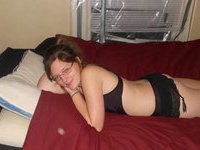 Amateur wife in glasses love good fucking