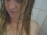 wet GF in shower