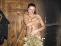 Two russian GFs at sauna
