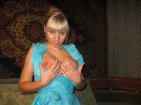 Cute russian amateur blonde wife