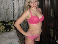 Cute russian amateur blonde wife