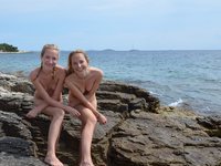 Two hot amateur girls at vacation