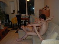 My wife posing nude for me