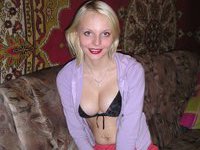 Russian amateur blonde wife