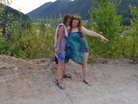 Two amateur couple at vacation