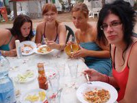 Five amateur wives at vacation