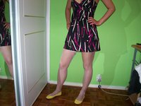 Girl with nice ass posing in heels