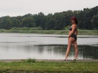 Redhead Milf nude outdoors
