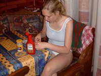 Russian amateur blonde teeny