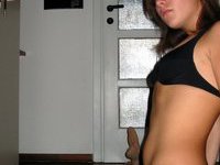 teeny GF shows her hot body
