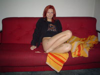 redhead wife in hot action