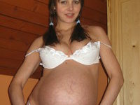 pregnant young beauty