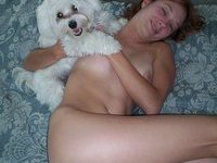 My wife posing nude for me